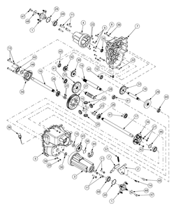 Part Location Diagram of 619-0056 MTD Housing-rh axle